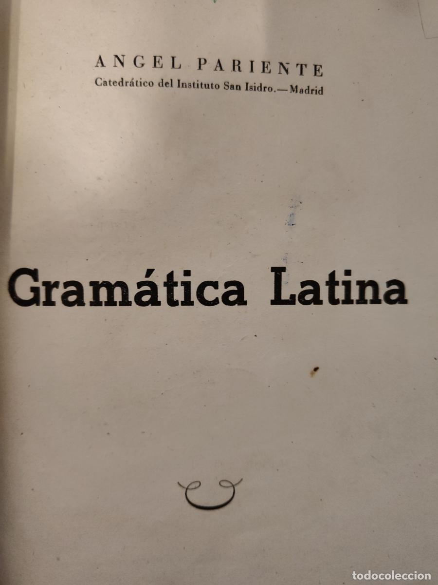 Libros: GRAM&Aacute;TICA LATINA. ANGEL PARIENTE - a&ntilde;o 1959 - tdk417 - - Foto 1