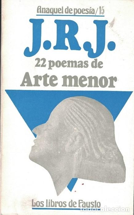 Libros: 22 POEMAS DE ARTE MENOR. - Jim&eacute;nez. Juan Ram&oacute;n, - Foto 1
