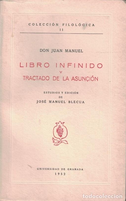 Libros: LIBRO INFINIDO Y TRACTDO DE LA ASUNCI&Oacute;N. - Juan Manuel. Don, - Foto 1
