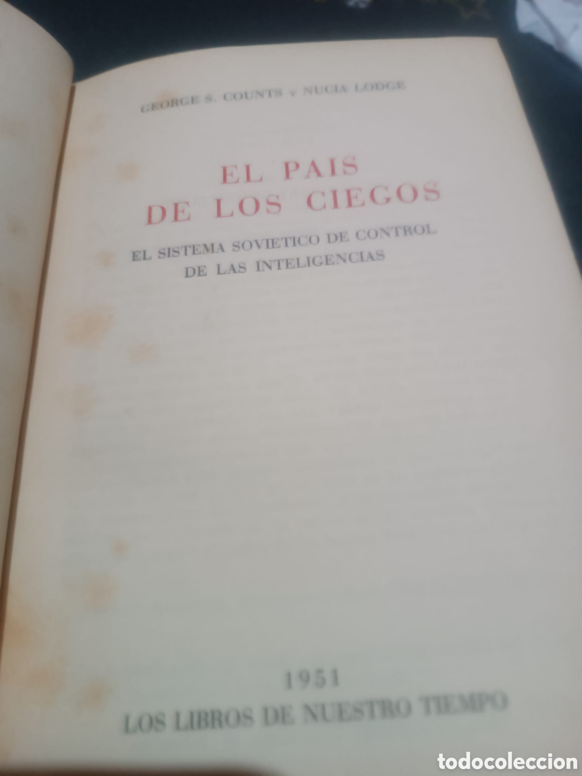 Libros: El Pa&iacute;s de los ciegos , Counts-Lodge - Foto 2