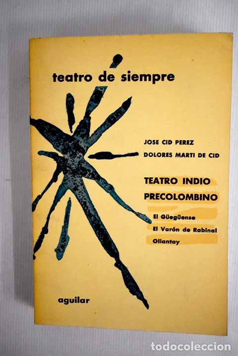 Libros: Teatro indio precolombino - Foto 1