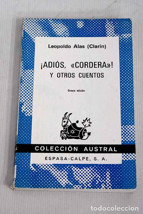 Libros: &iexcl;Adi&oacute;s, Cordera ! y otros cuentos.- Alas, Leopoldo - Foto 1