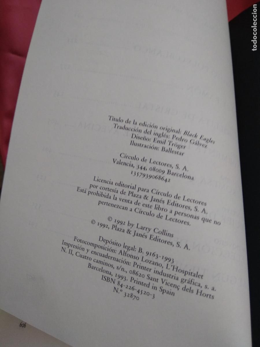 Libros: &Aacute;guilas negras Larry Collins L.31642-504 - Foto 3