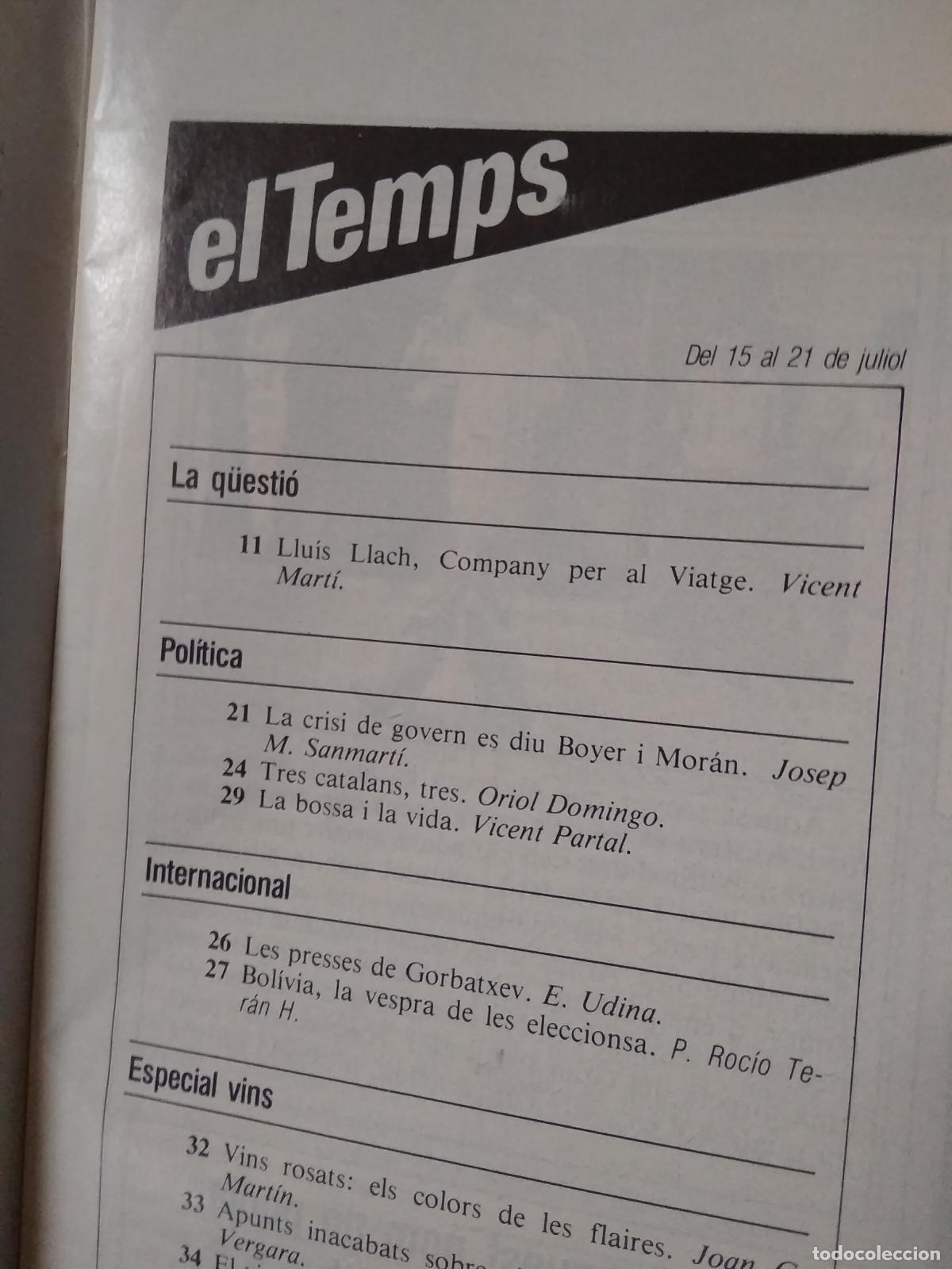 Libros: El Temps N&ordm;56 1985 La gran nit de Llu&iacute;s Llach BA.1140 - Foto 2