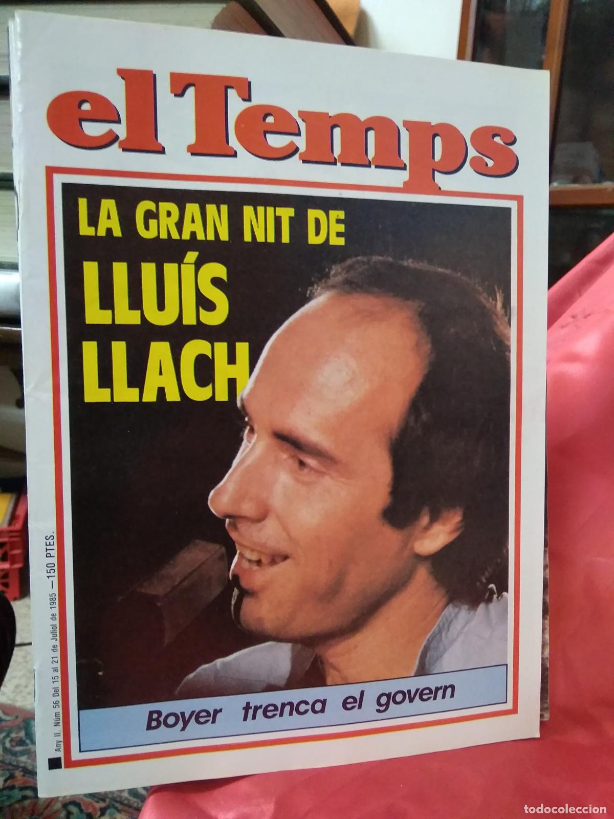 Libros: El Temps N&ordm;56 1985 La gran nit de Llu&iacute;s Llach BA.1140 - Foto 1