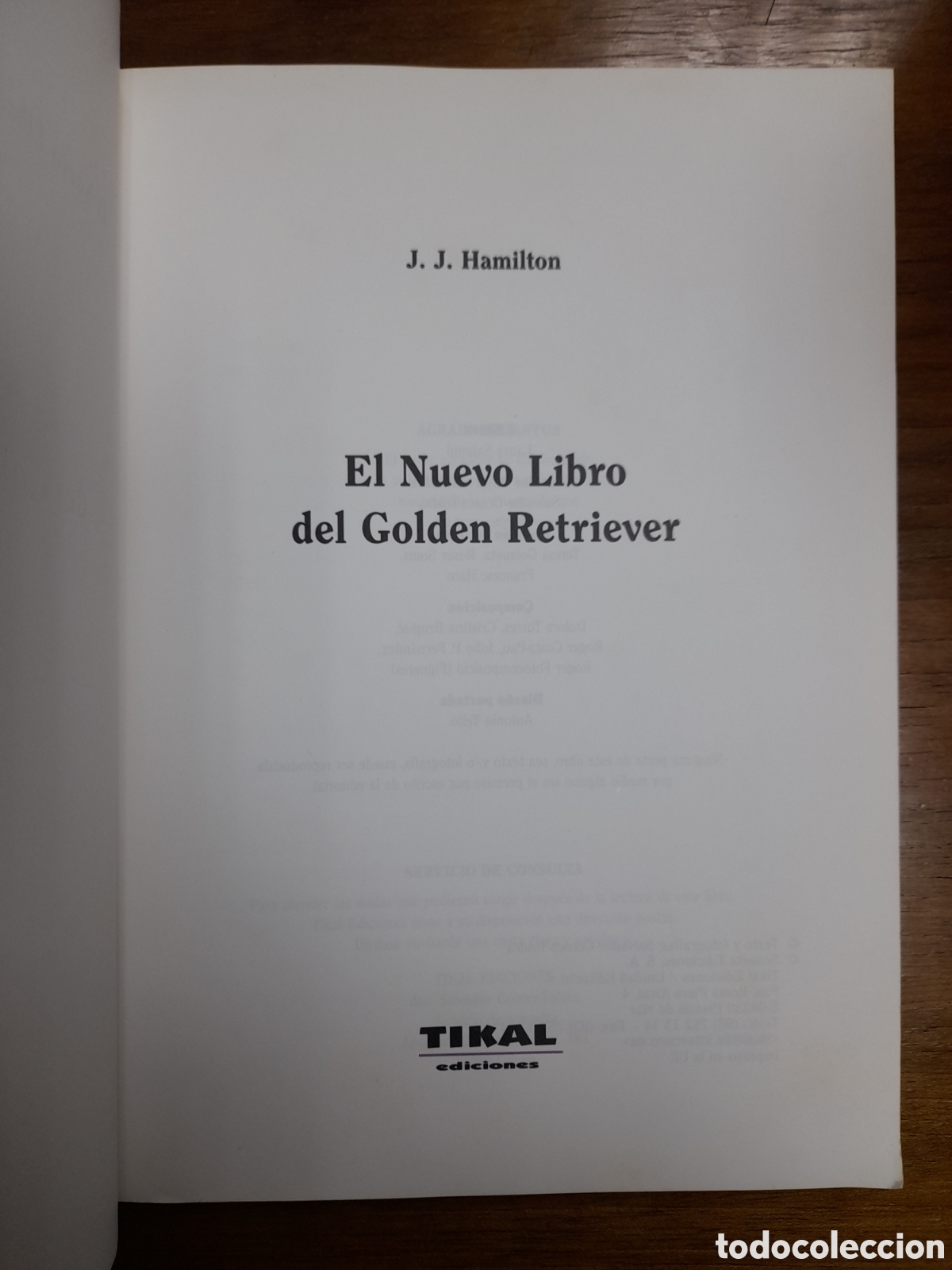 Libros: Golden Retriever, , J. J. Hamilton - TIKAL - Foto 2