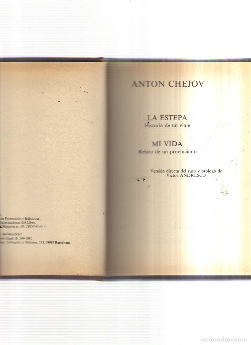 Libros: LA ESTEPA MI VIDA ANTON CHEJOV - Foto 2