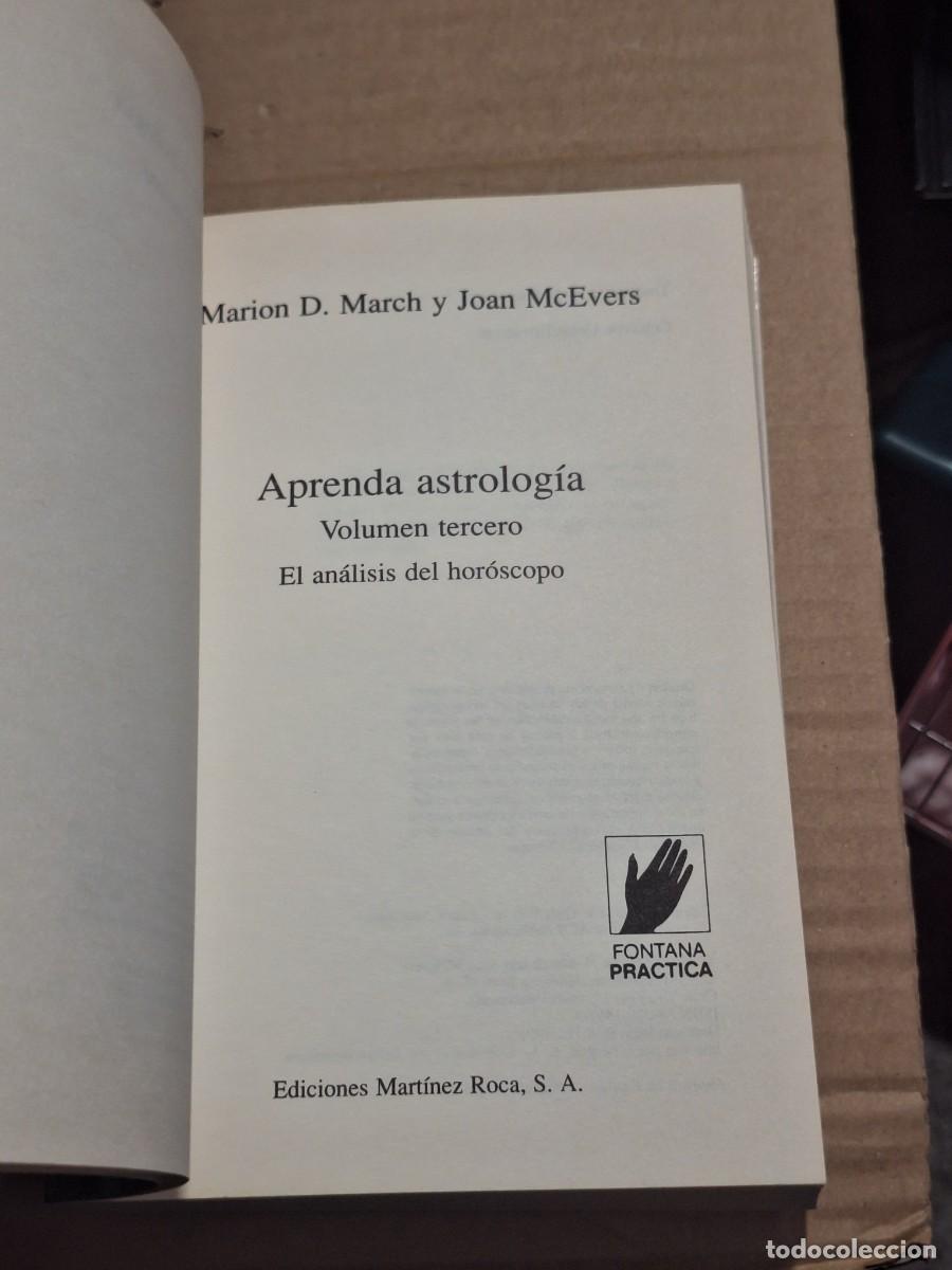 Libros: Aprenda Astrolog&iacute;a. Marion D. March. Mart&iacute;nez Roca. - Foto 13