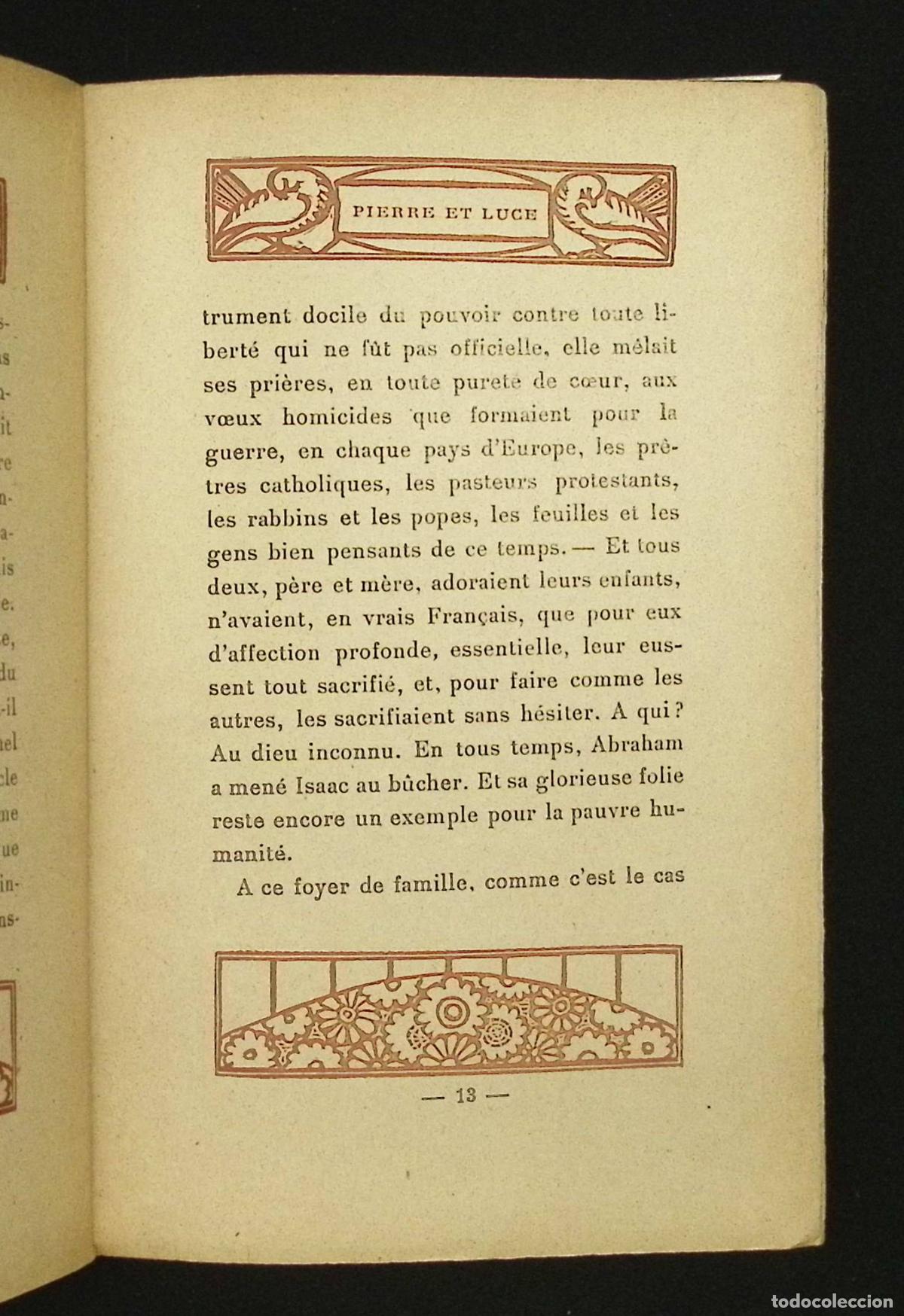 Libros: PIERRE ET LUCE. - ROLLAND, Romain. - Foto 3