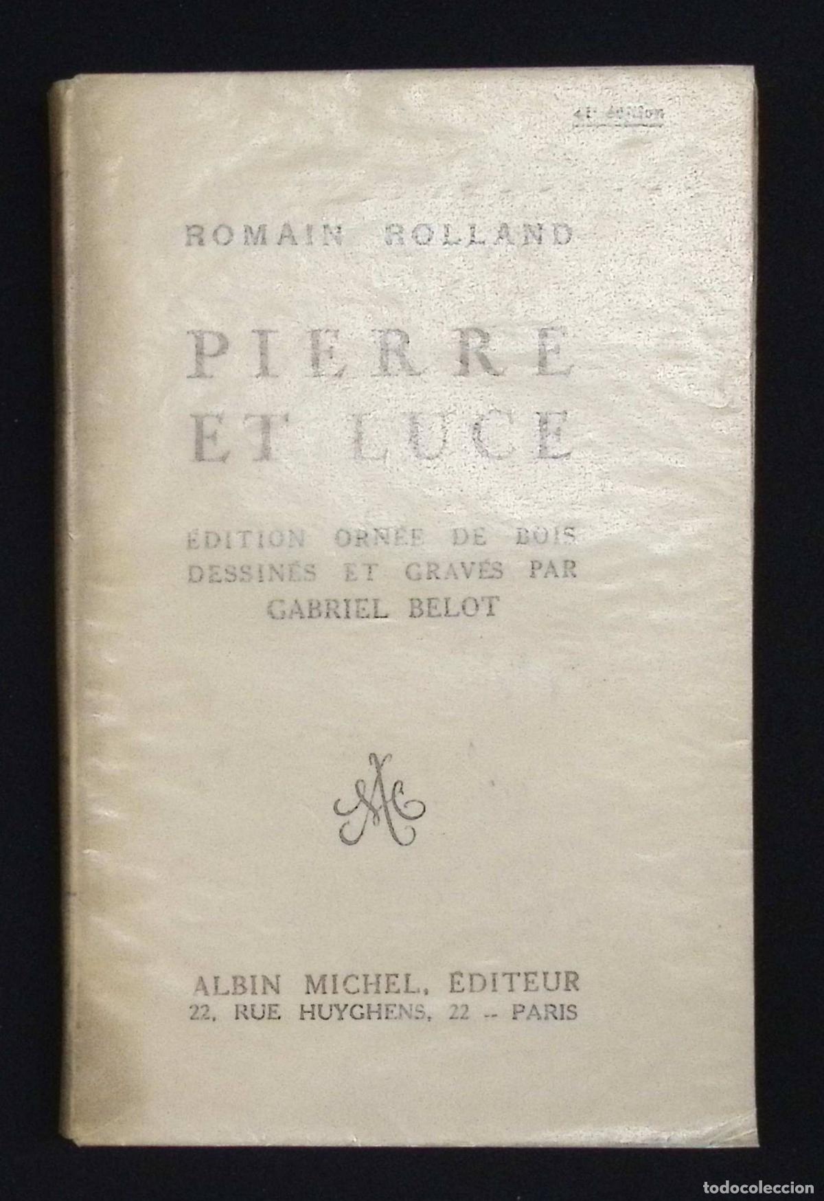 Libros: PIERRE ET LUCE. - ROLLAND, Romain. - Foto 6