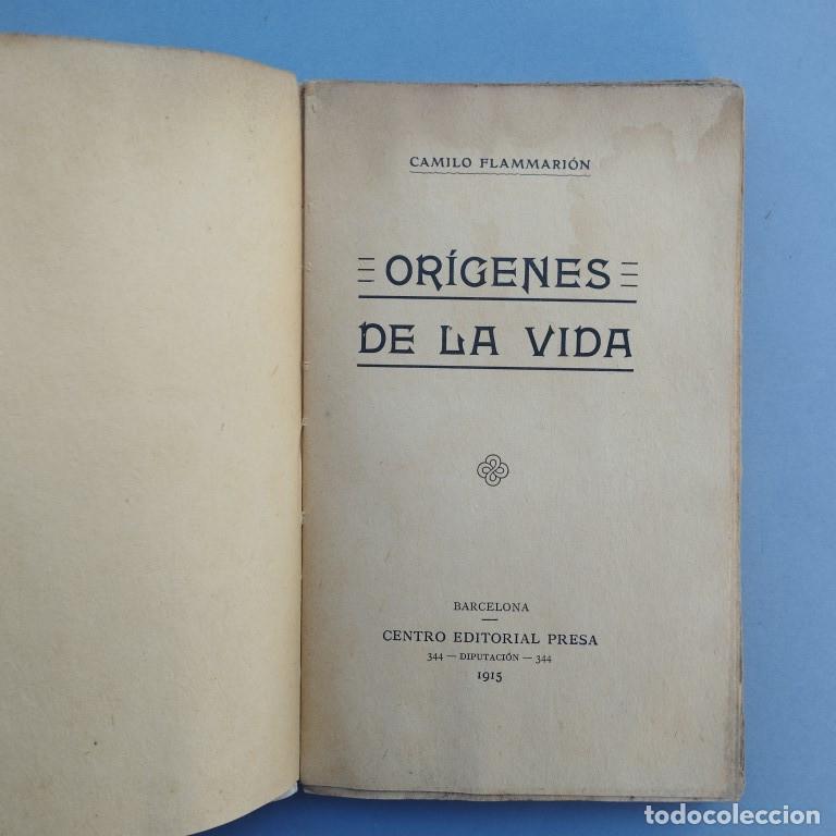 Libros: Or&iacute;genes de la Vida. - Flammarion, Camilo. - Foto 2