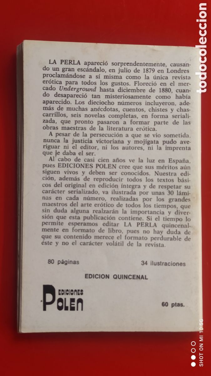 Libros: &rdquo;LA PERLA&rdquo; N&deg; 11,EDITORIAL POLEN - Foto 2