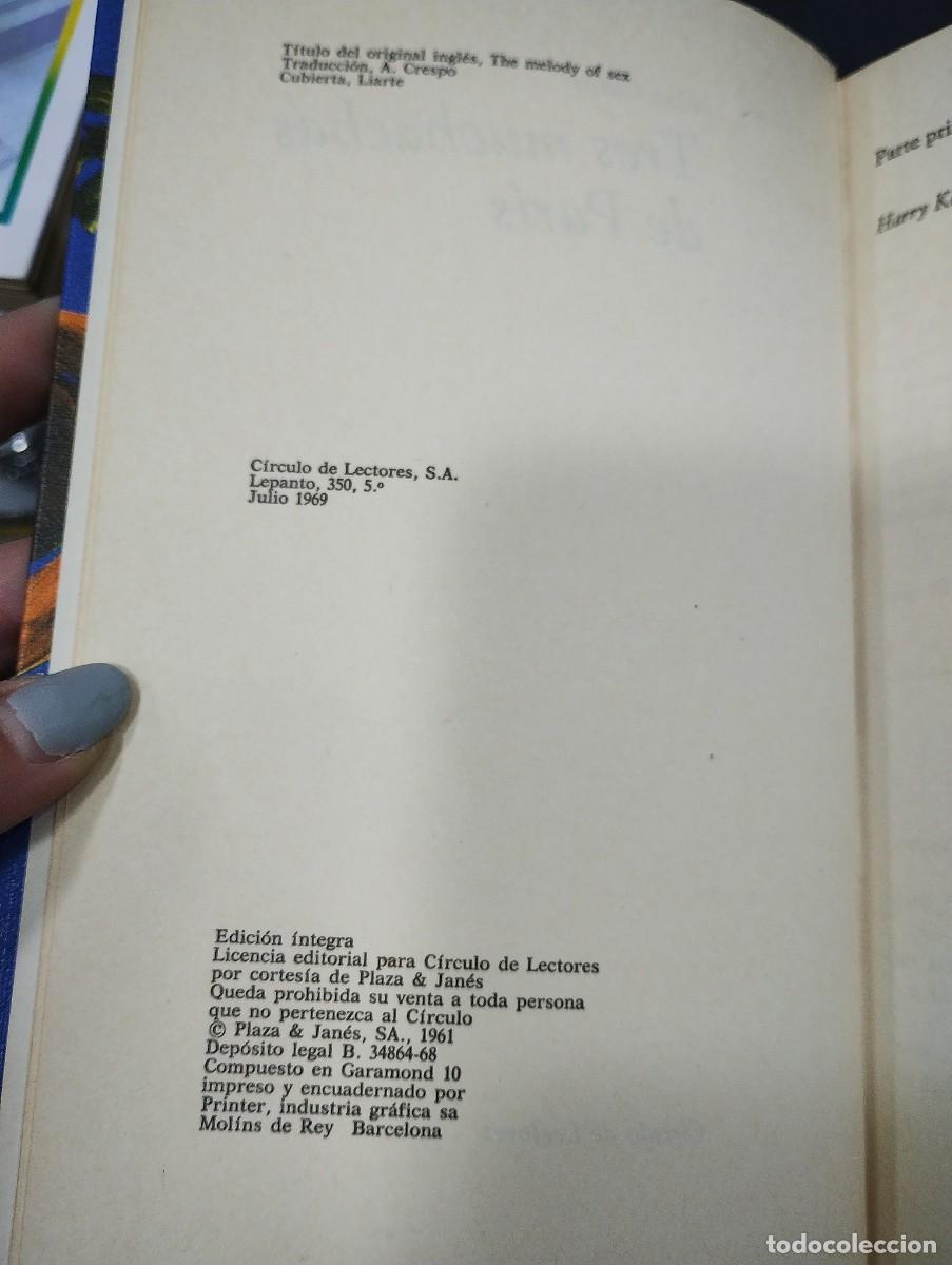 Libros: Tres muchachas de Par&iacute;s. CATTO, Max. Ed. C&iacute;rculo de Lectores - Foto 3
