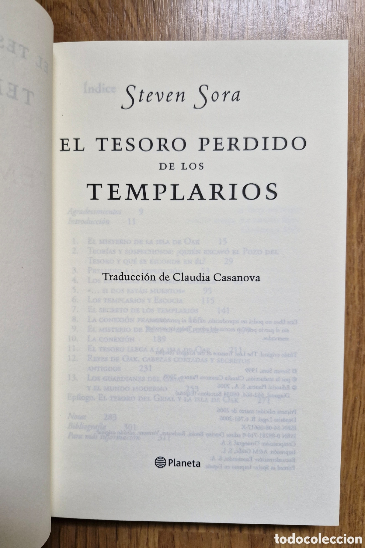 Libros: EL TESORO PERDIDO DE LOS TEMPLARIOS - Steven Sora - Foto 3