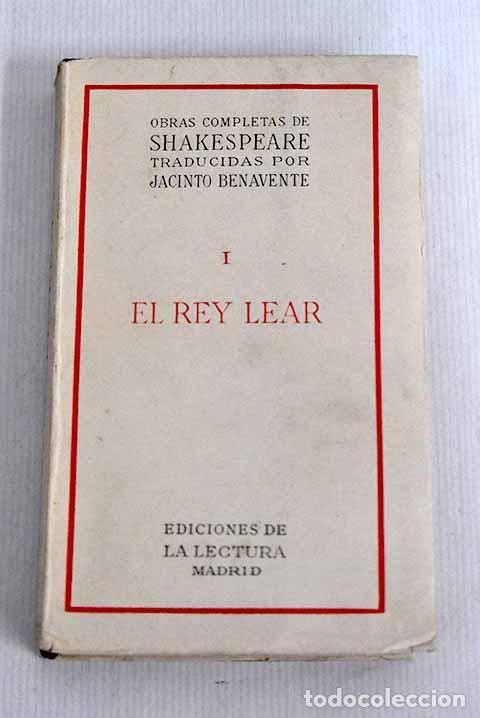 Libros: El rey Lear, tomo I: Shakespeare, William.- Shakespeare, William - Foto 1