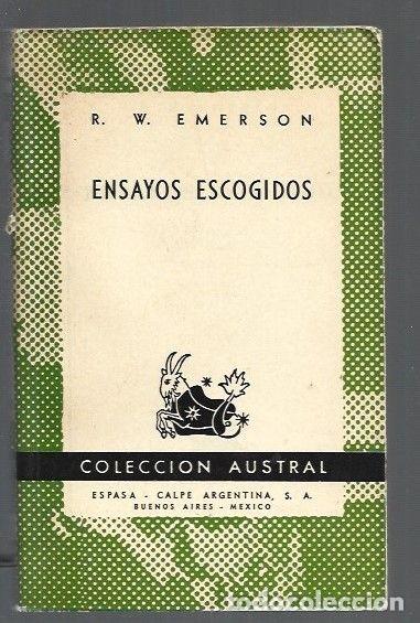 Libros: ENSAYOS ESCOGIDOS - R. W. EMERSON - Foto 1