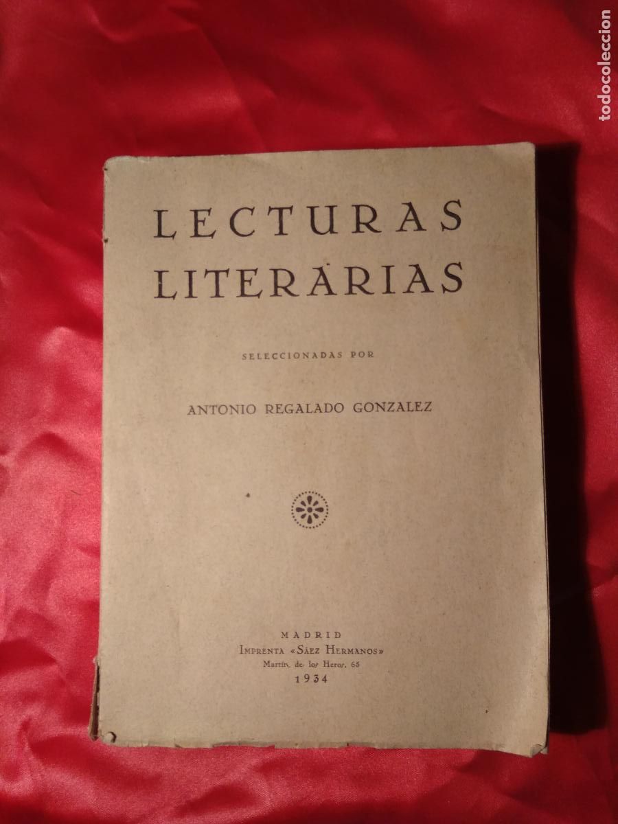 Livros em segunda m&atilde;o: Lecturas literarias Antonio Regalado Gonzales L.31642-640