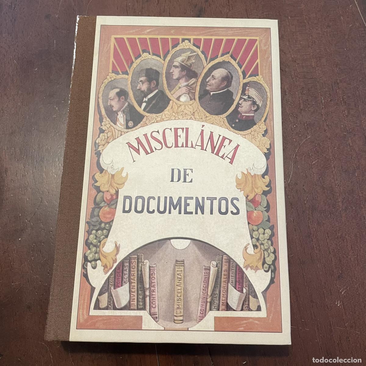 Libros: Miscel&aacute;nea de documentos (Facs&iacute;mil 1930) - - Foto 1