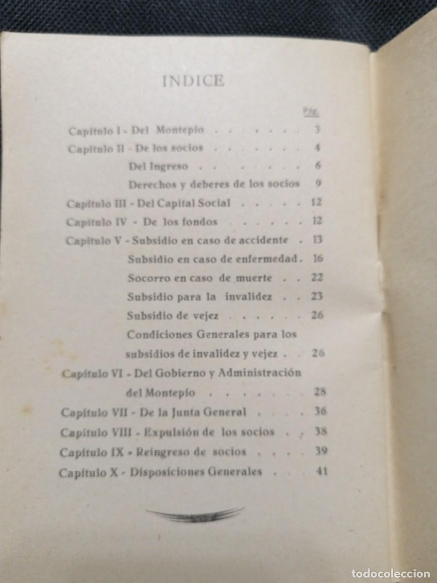 Libros: Reglamento montepio ch&oacute;feres Tarragona - Foto 5