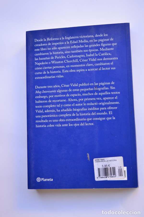 Libros: Cambiaron la historia - VIDAL, C&eacute;sar - Foto 4