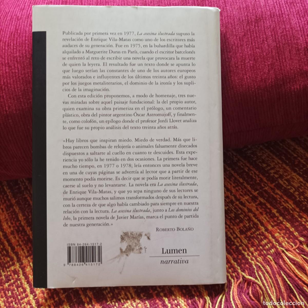 Libros: LA ASESINA ILUSTRADA. ENRIQUE VILA-MATAS - Foto 2