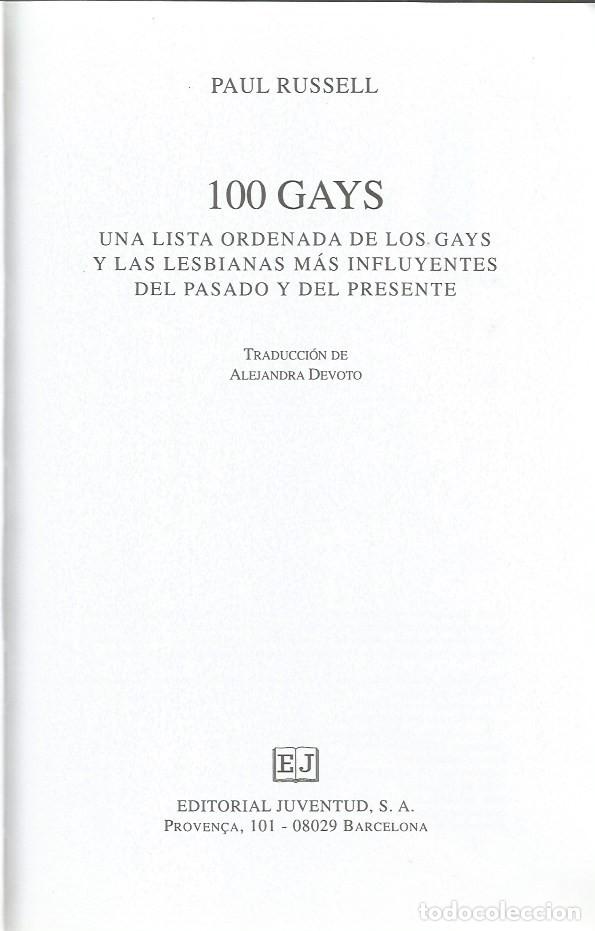 Libros: 100 GAYS - PAUL RUSSELL - Foto 2
