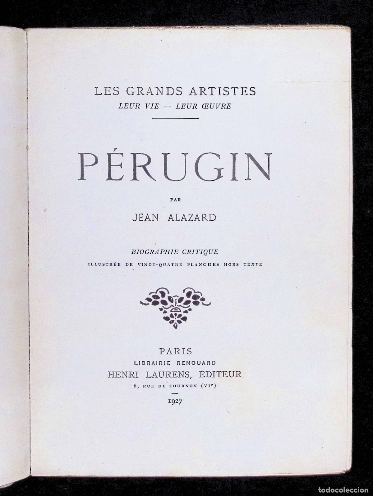 Libros: P&Eacute;RUGIN. - ALAZARD, Jean. - Foto 1