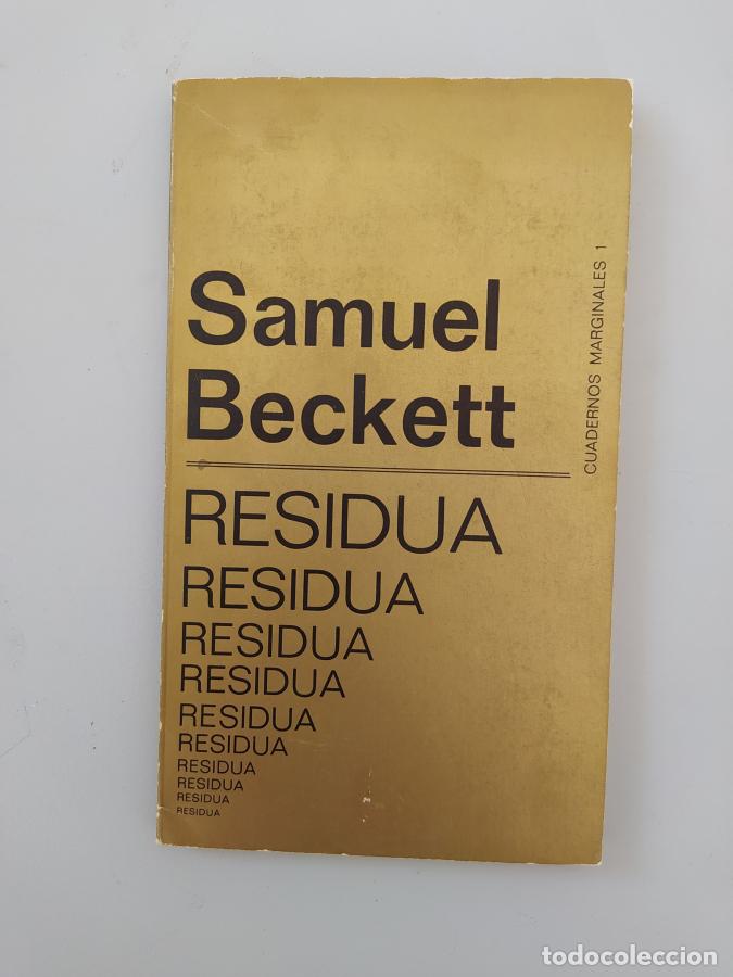 Libros: RESIDUA. - SAMUEL BECKETT. TDK608 - Foto 1