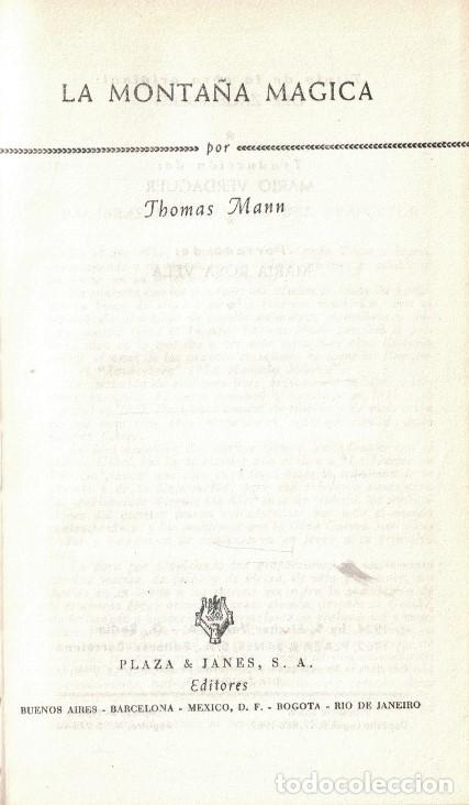 Libros: LA MONTA&Ntilde;A M&Aacute;GICA. - Mann. Thomas, - Foto 1