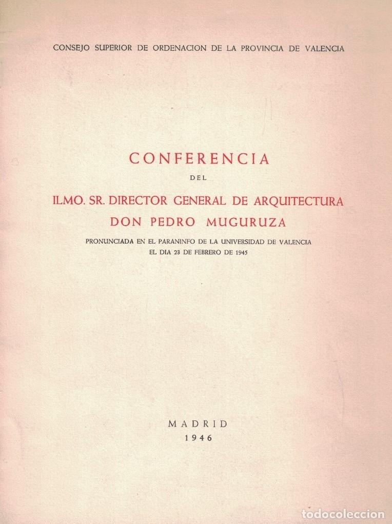 Libros: PLAN DE VALENCIA. Discurso. - Muguruza. Pedro, - Foto 1