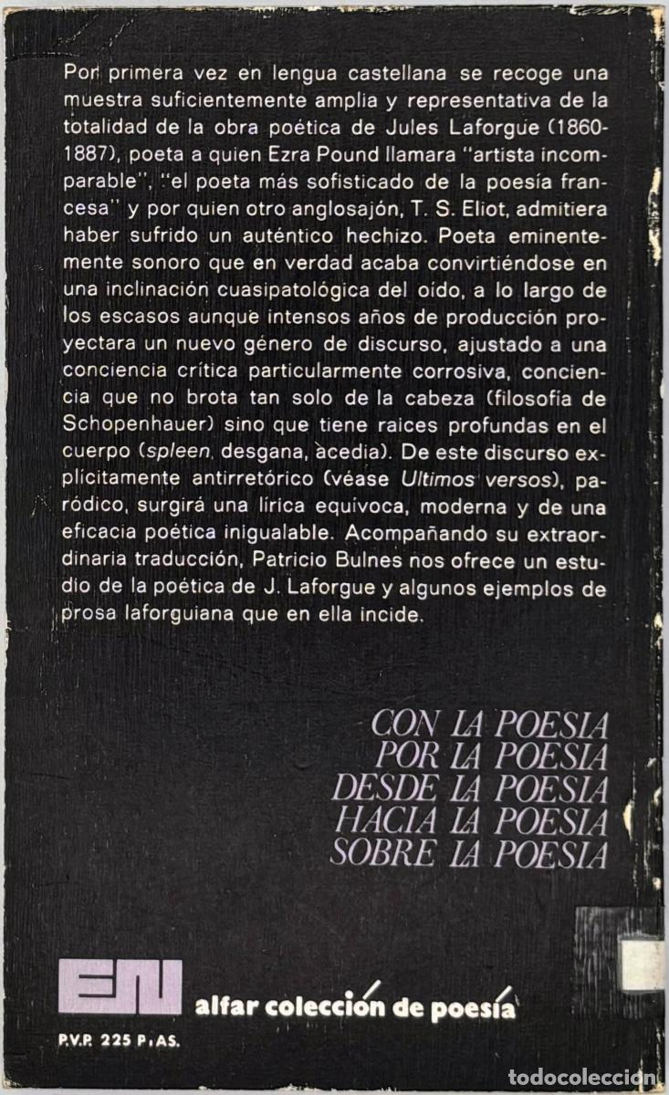 Libros: Antolog&iacute;a po&eacute;tica - Jules Laforgue - Foto 2