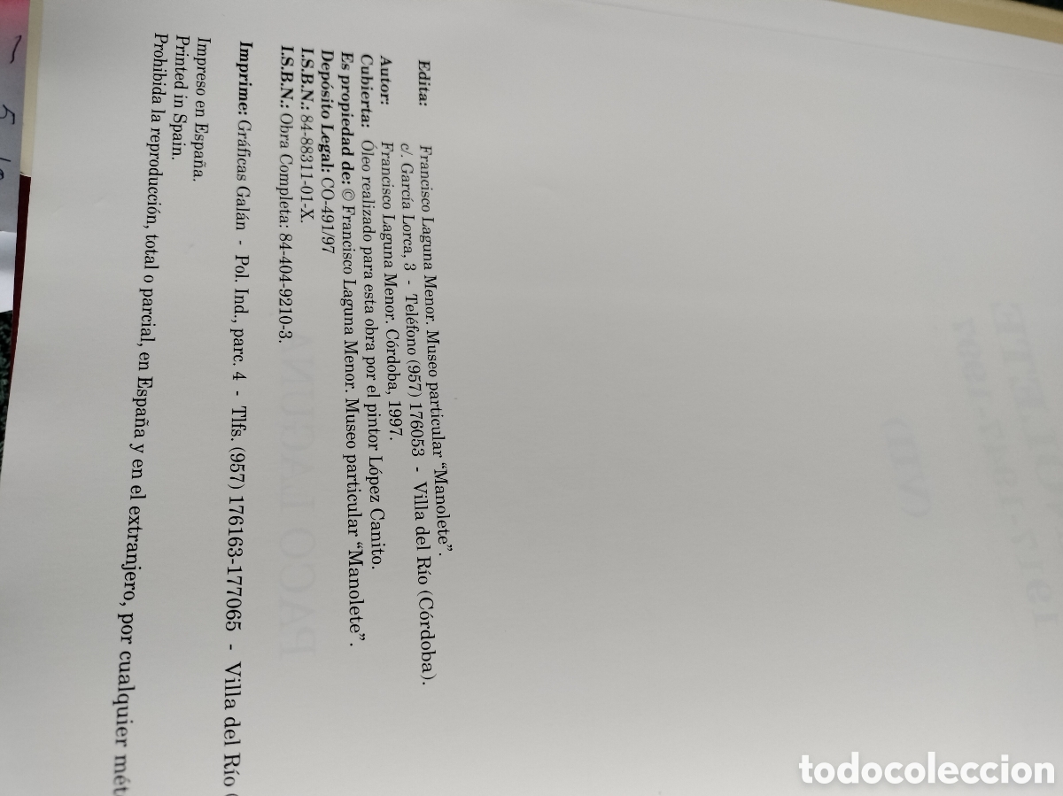 Libros: Tauromaquia de Manolete - Foto 3