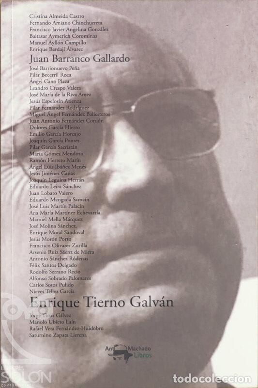 Libros: Enrique Tierno Galv&aacute;n - Aa. Vv. - Foto 1