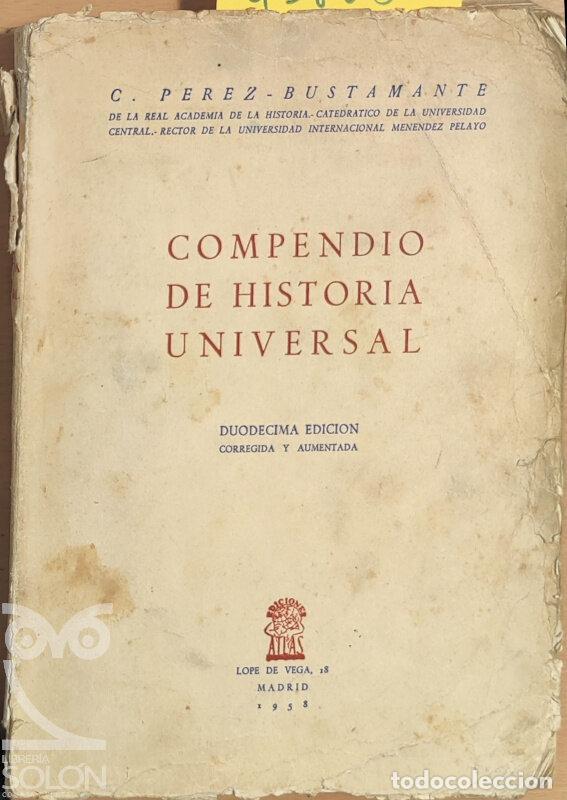 Libros: Compendio de Historia Universal - C. P&eacute;rez Bustamante - Foto 1