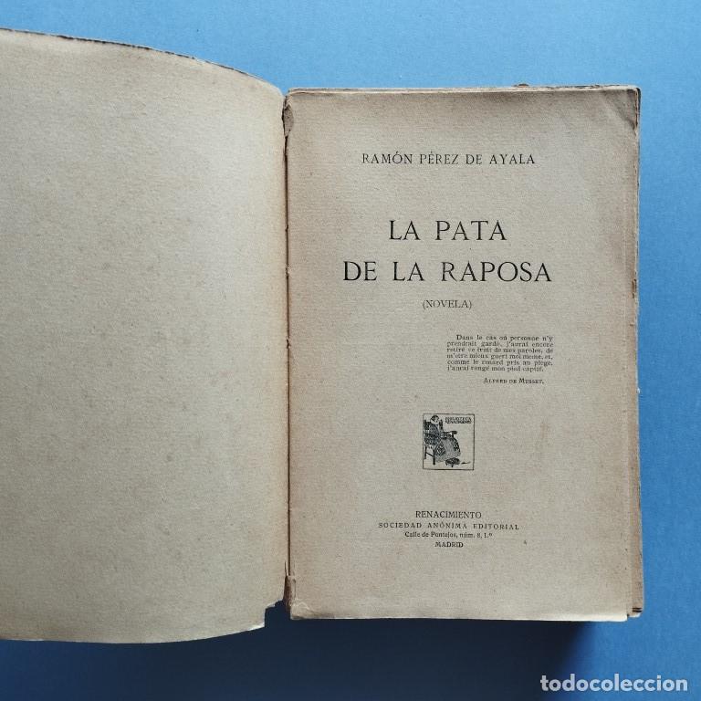 Libros: La Pata de la Raposa. (Novela). - P&eacute;rez de Ayala, Ram&oacute;n. - Foto 1