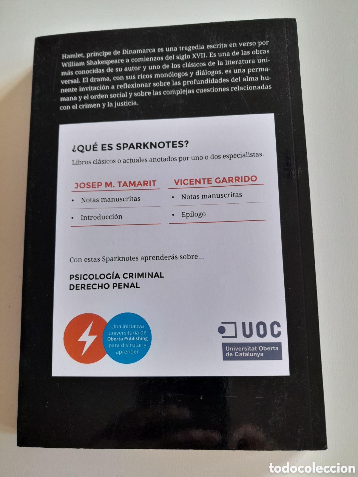 Libros: HAMLET WILLIAM SHAKESPEARE.EL MITO Y EL CRIMEN. VVAA - Foto 2