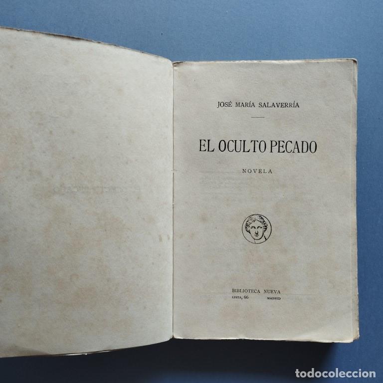 Libros: El Oculto Pecado. Novela. - Salaverria, Jos&eacute; M&ordf;. - Foto 2