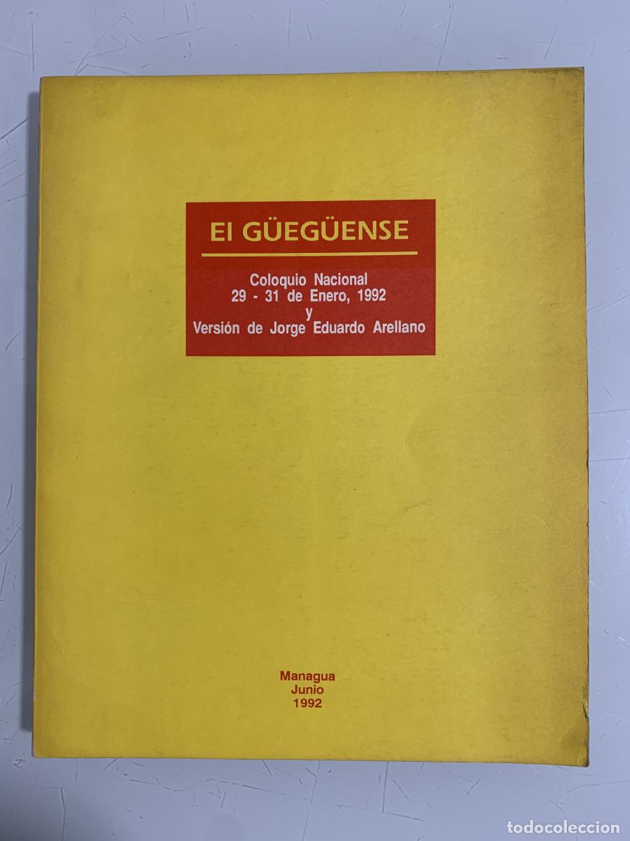 Libros: EL G&Uuml;EG&Uuml;ENSE (Dedicado autor) - Jorge Eduardo Arellano - Foto 1