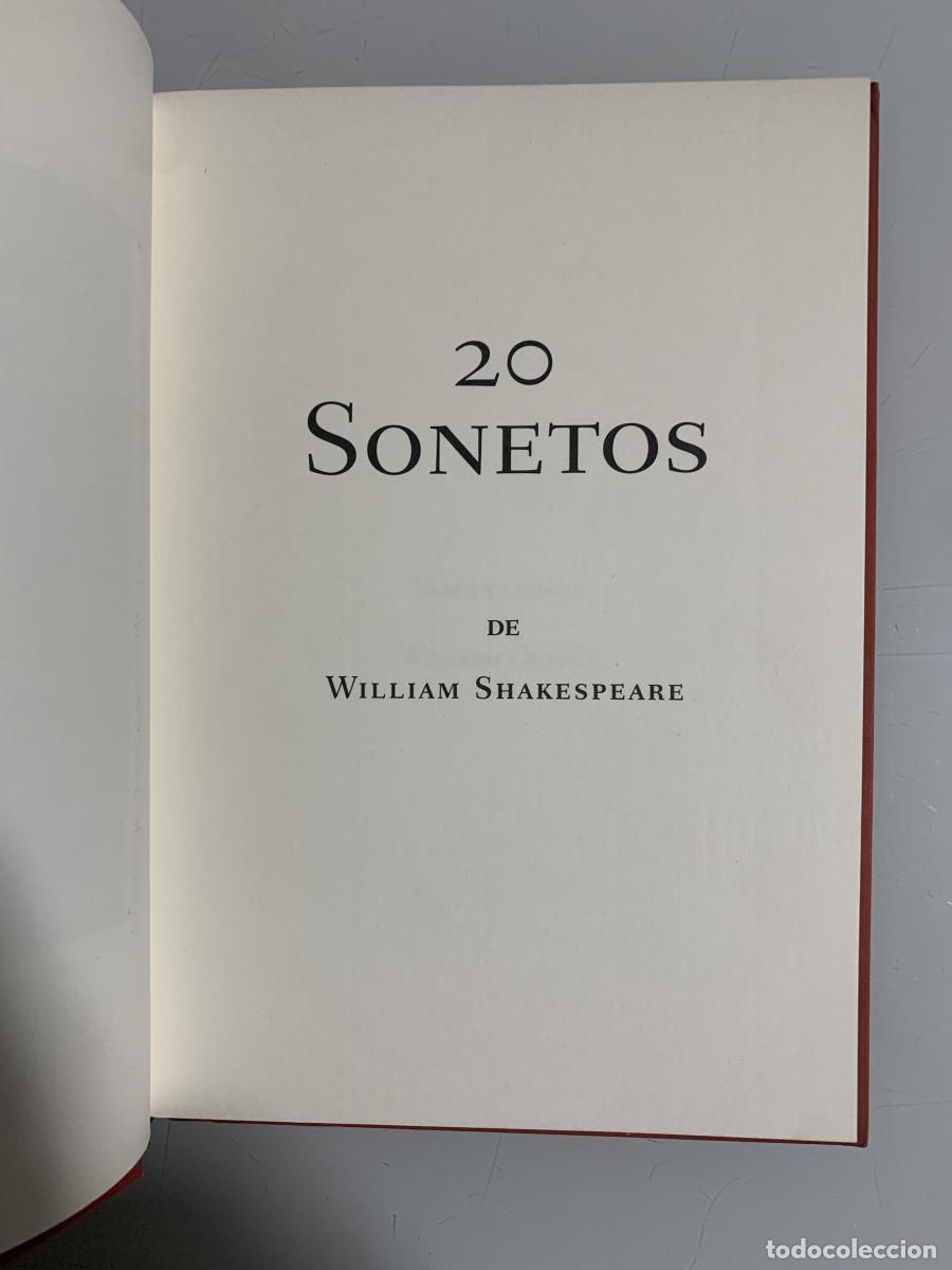Libros: 20 SONETOS DE WILLIAM SHAKESPEARE - Trad. William Ospina - Foto 2