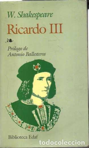 Libros: RICARDO III. - SHAKESPEARE, W. - Foto 1