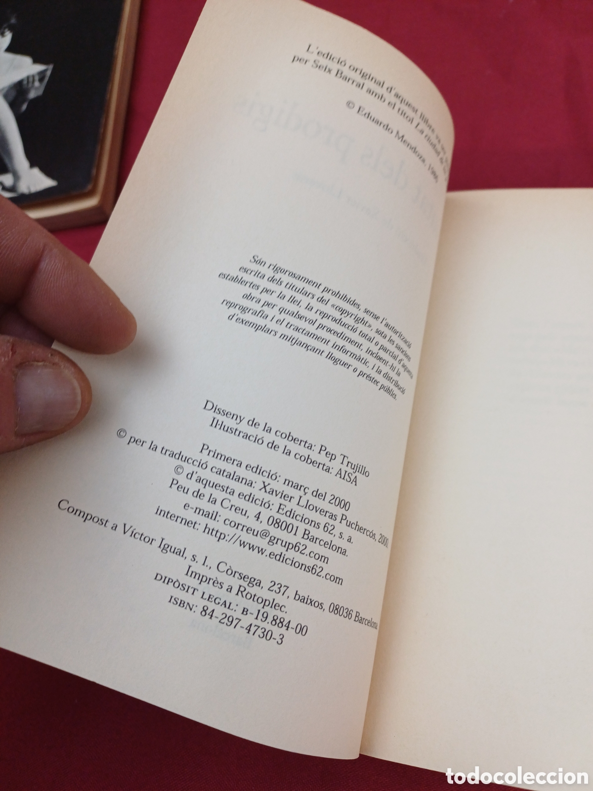 Libros: LIBRO, LA CIUTAT DELS PRODIGIS, EDUARDO MENDOZA, EN CATAL&Aacute;N - Foto 6