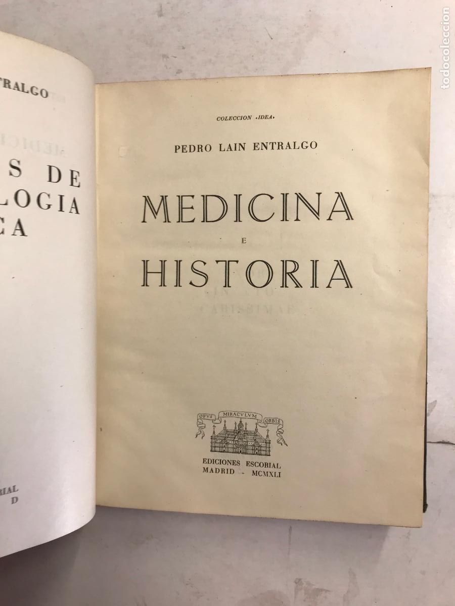 Libros: MEDICINA E HISTORIA - PEDRO LA&Iacute;N ENTRALGO. - Foto 1