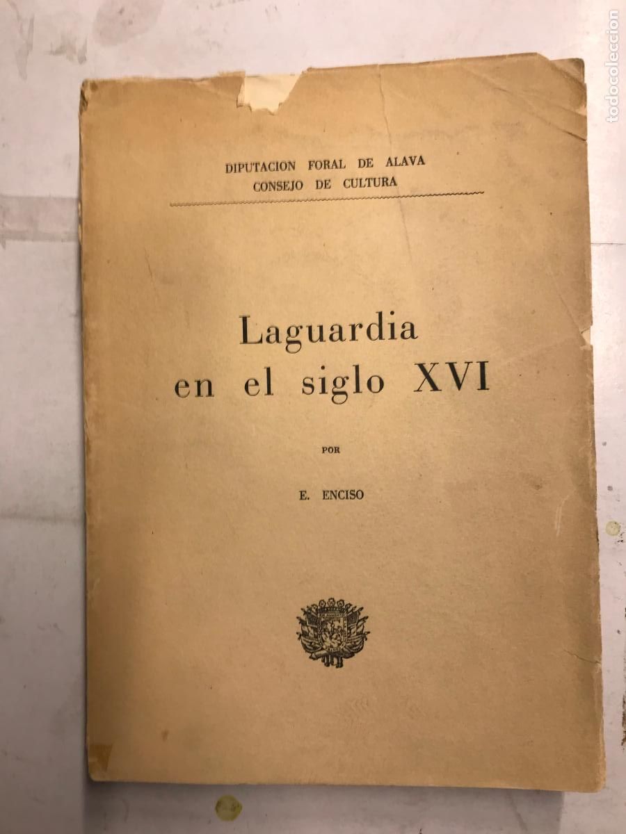 Libros: LAGUARDIA EN EL SICLO XVI. - E. ENCISO. - Foto 1