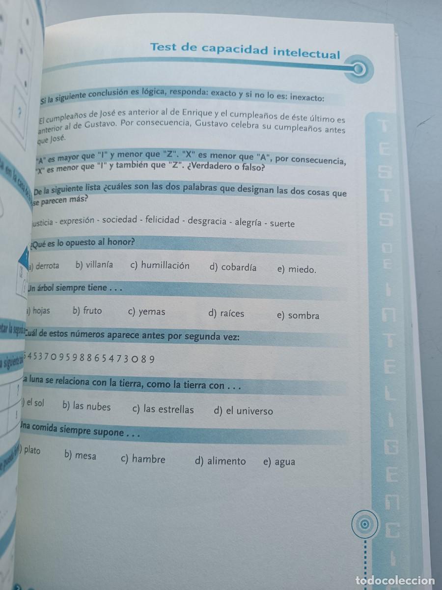 Libros: 1000 TEST Y JUEGOS DE INTELIGENCIA - SERVILIBRO. - Foto 4