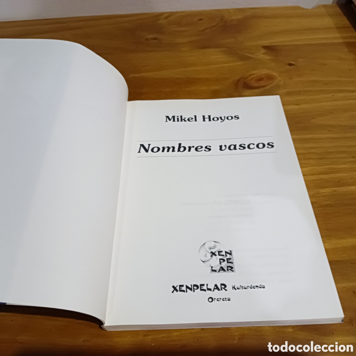 Libros: Nombres vascos. Mikel hoyos - Foto 2