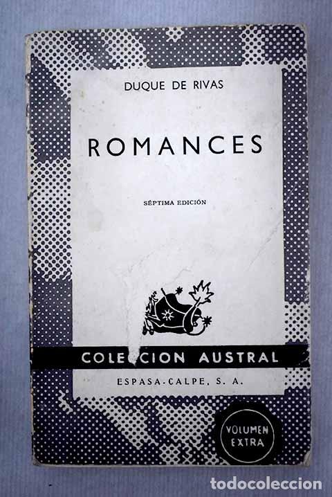Libros: Romances: Duque de Rivas.- Duque de Rivas - Foto 1