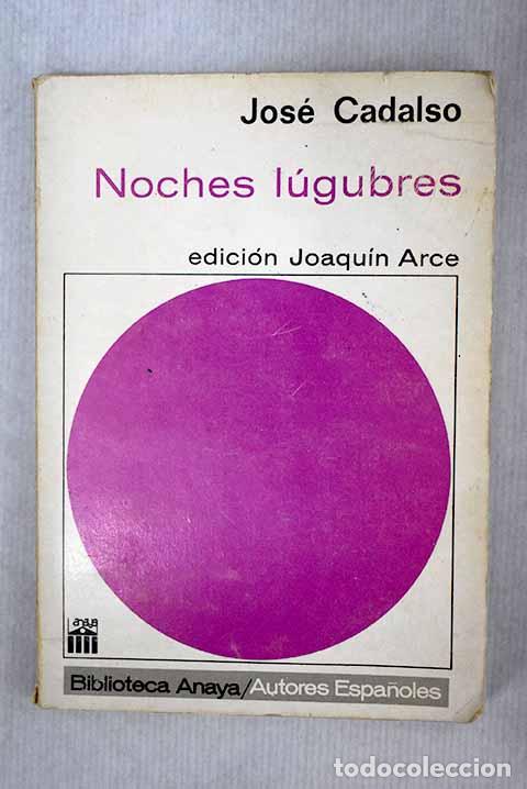 Libros: Noches l&uacute;gubres: Cadalso, Jos&eacute;.- Cadalso, Jos&eacute; - Foto 1