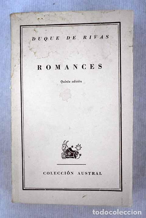 Libros: Romances: Duque de Rivas.- Duque de Rivas - Foto 1