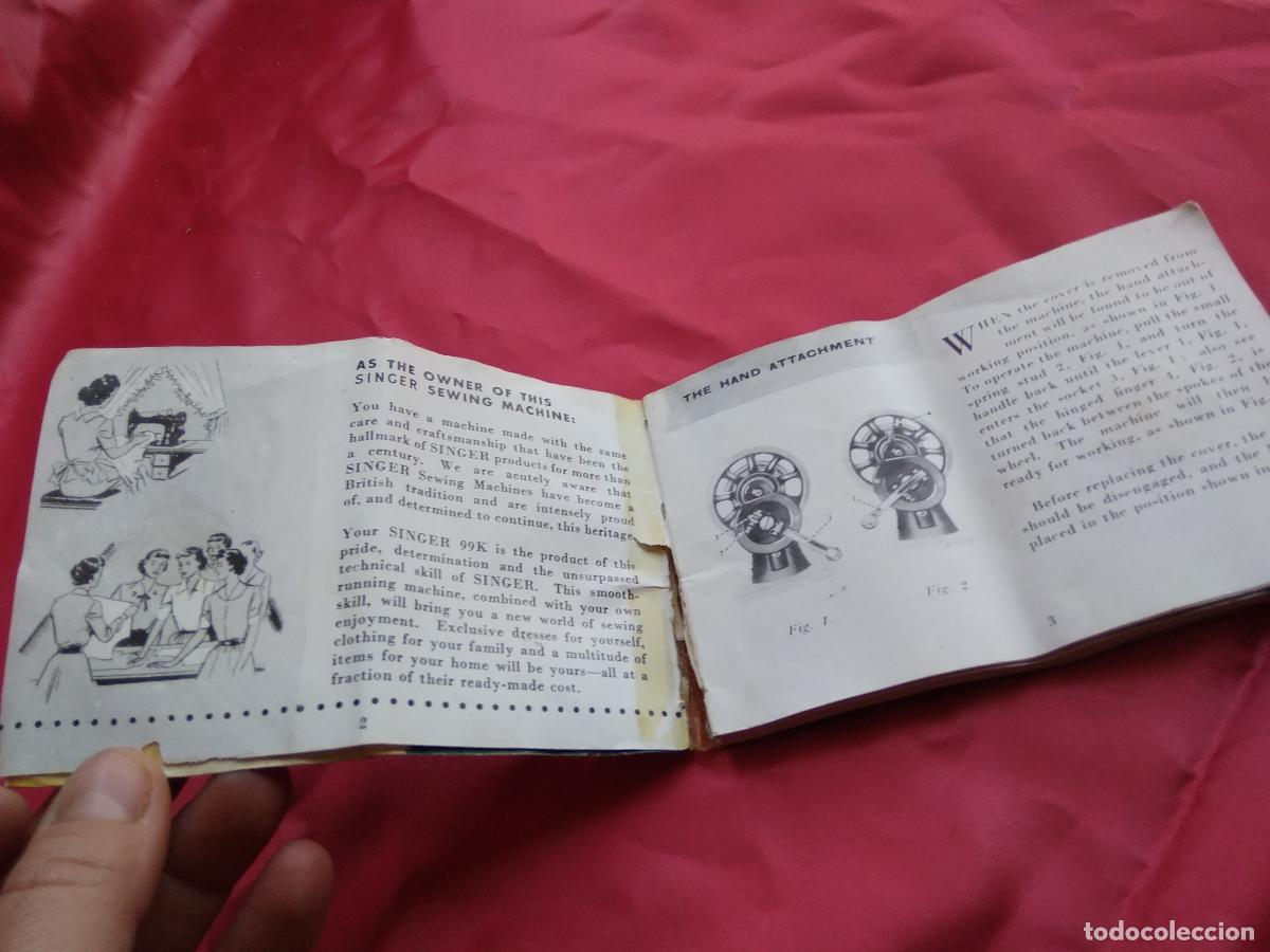 Libros: Instructions for using Singer Sewing Machine Mode 99k Caj&oacute;n Tienda S.8 Ingl&eacute;s - Foto 5