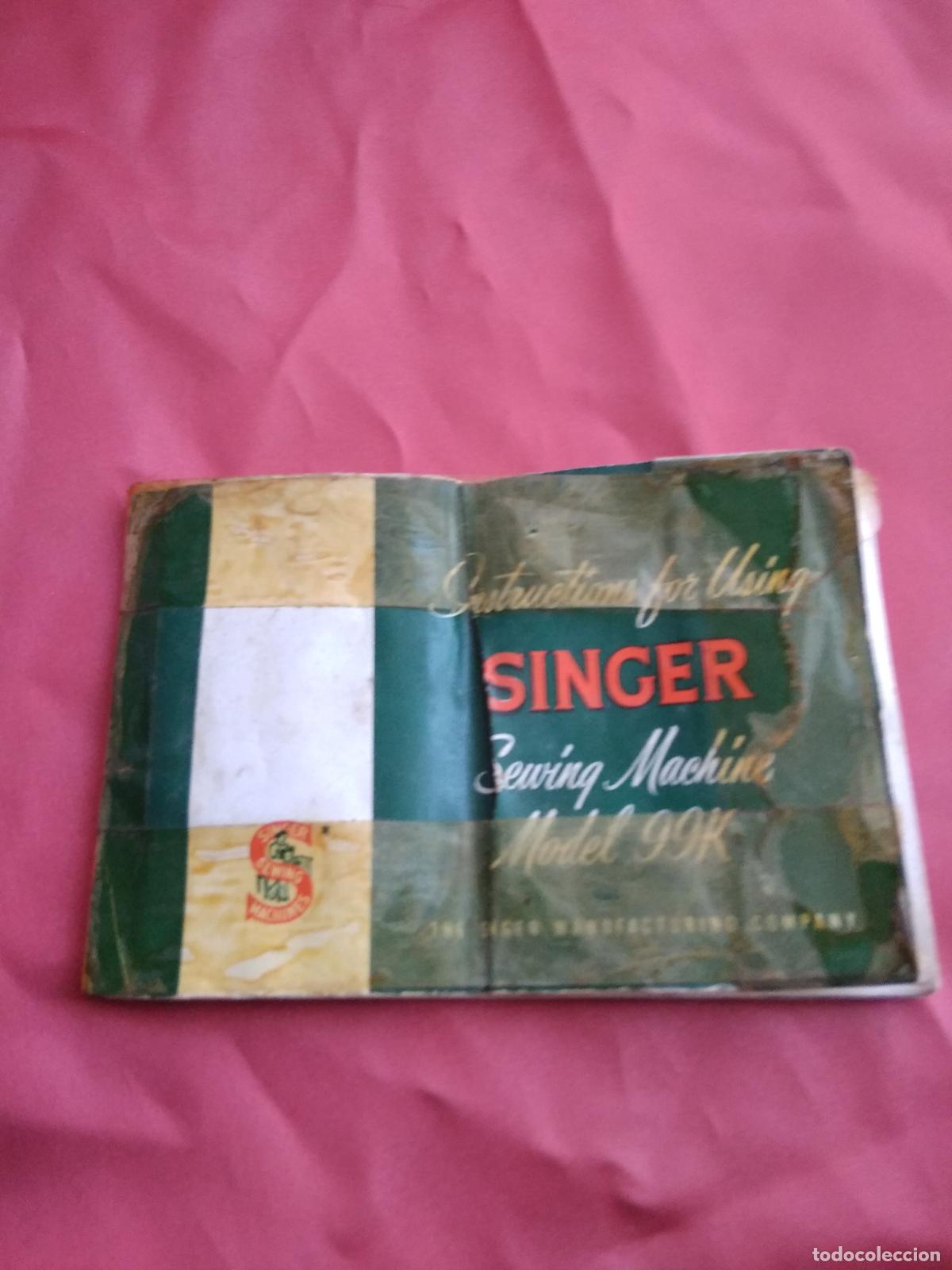Libros: Instructions for using Singer Sewing Machine Mode 99k Caj&oacute;n Tienda S.8 Ingl&eacute;s - Foto 1